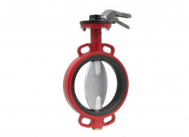 Wafer Vulcanized Butterfly Valve (Stainless Steel Clapper)